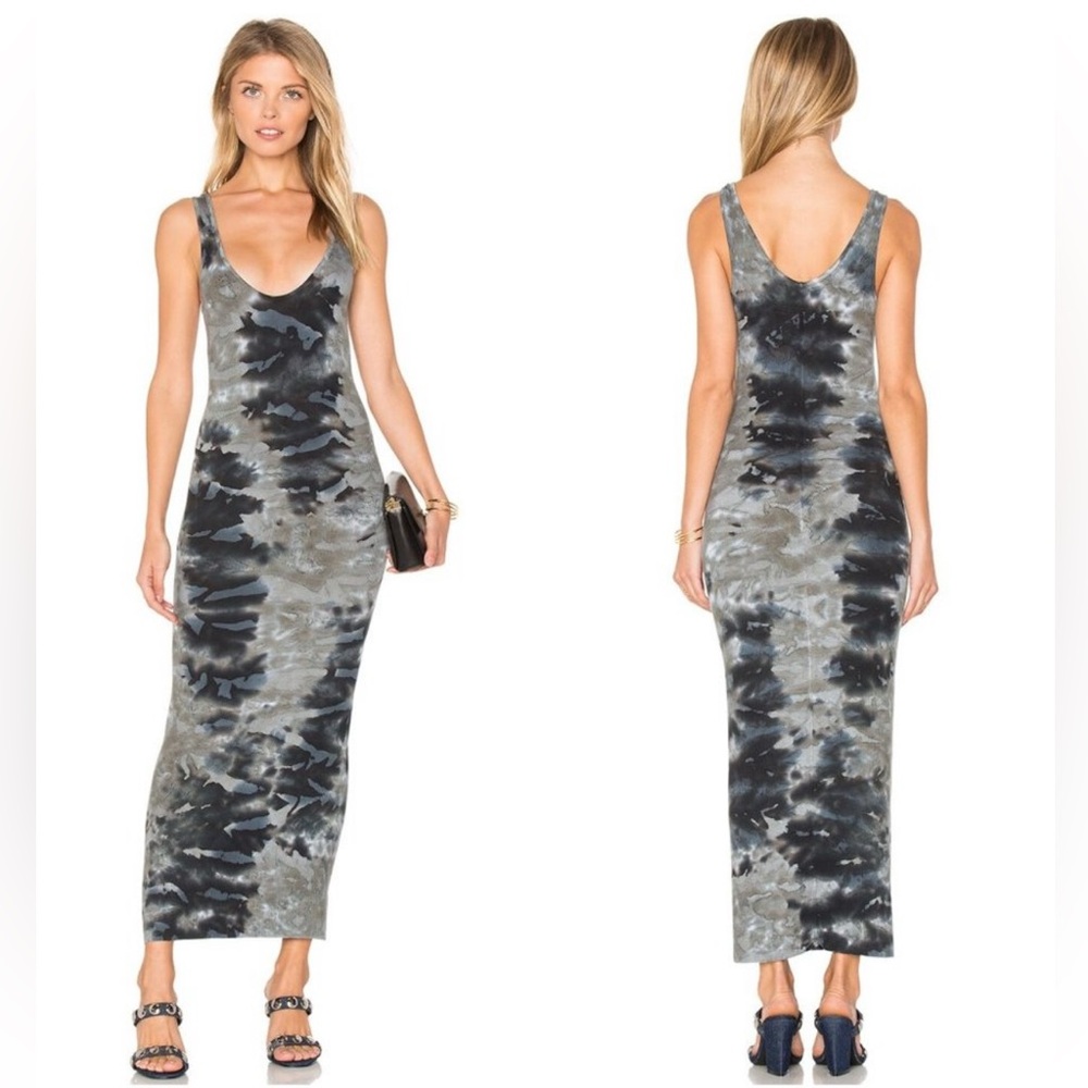 Enza Costa Tie-Dye Sleeveless Midi Dress